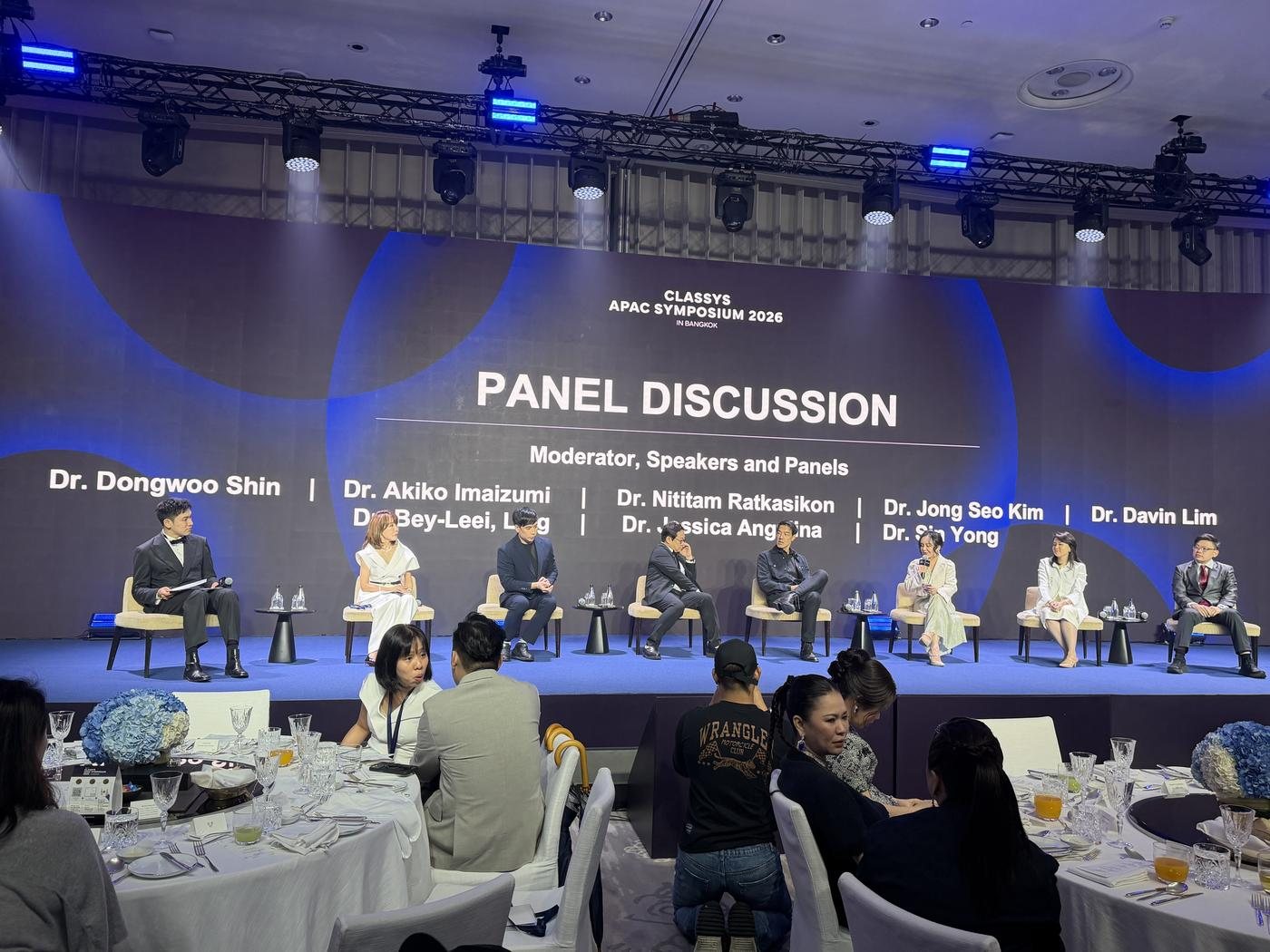 Panel discussion, full stage view — CLASSYS APAC Symposium 2026, Bangkok